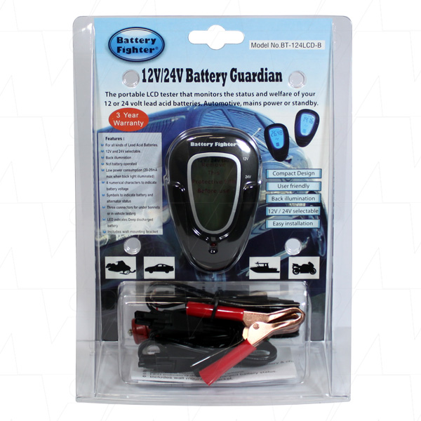 Battery Fighter BT124LCD-B